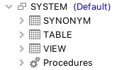 Image illustrating what an Oracle connection looks like using a generic database profile