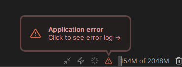 Screenshot showing 'Red Balloon' log error in DbVisualizer