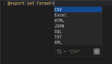 Screenshot showing auto completion for DbVisualizer commands in SQL editor