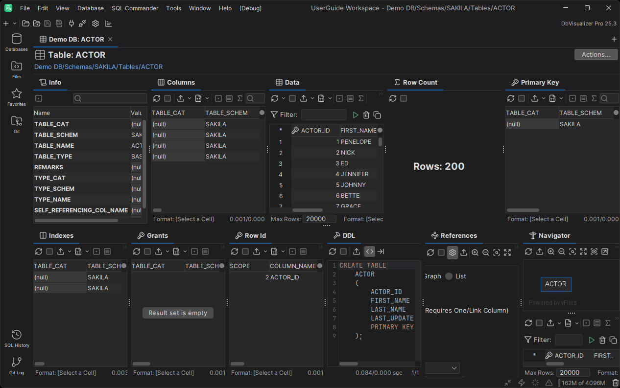 Right-click menu on tab header