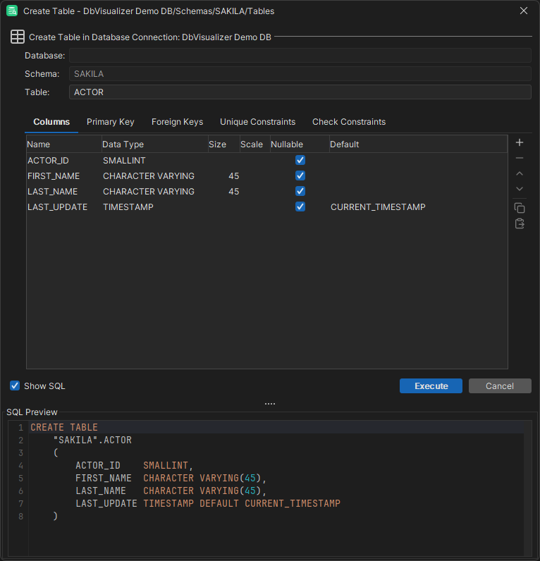 Adding Columns and Constraints