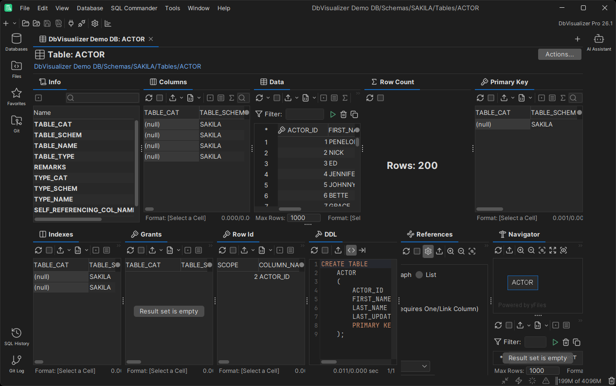 Right-click menu on tab header