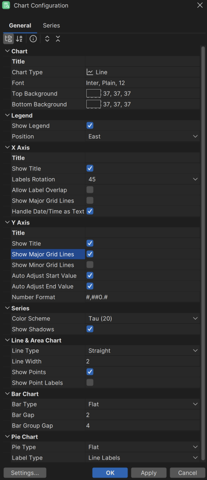 Appearance Preferences Tab in Configurations