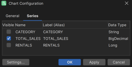 Series Preferences Tab in Configurations
