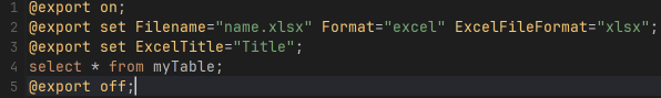 Screenshot of expanded template in the editor