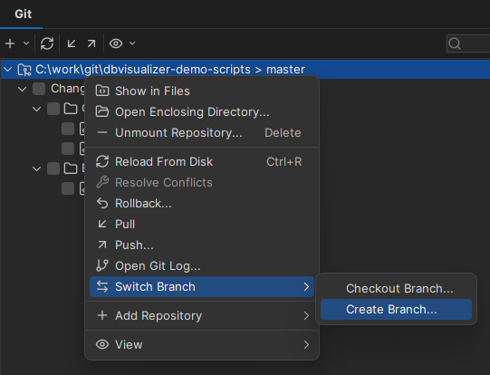 Create branch