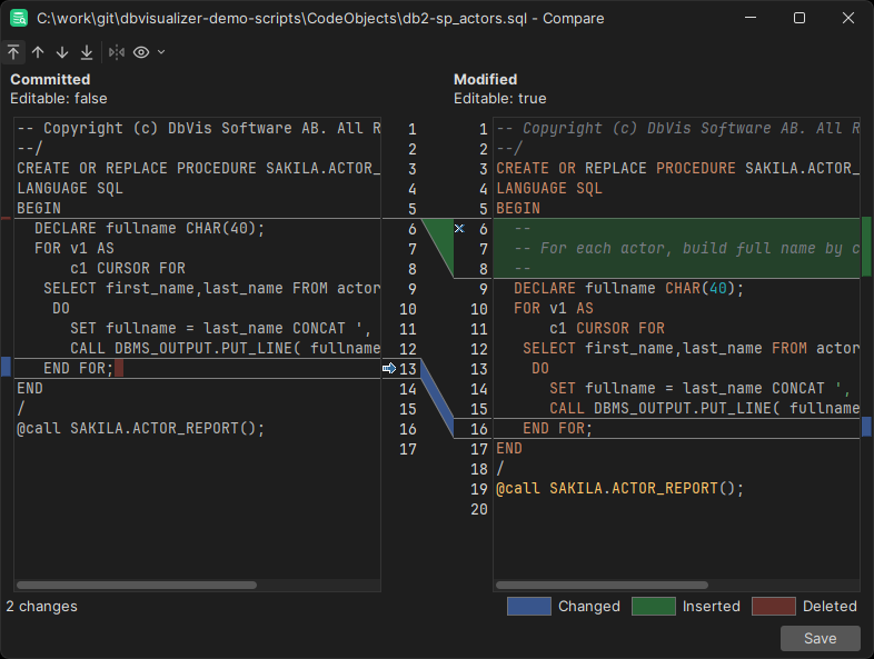 Git diff