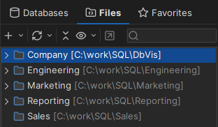 Mounted folder with a custom display name