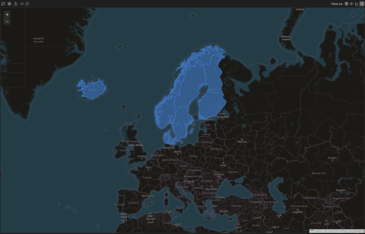 Sample polygon map