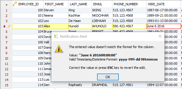 datatypeerror