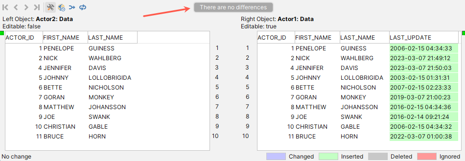 Grid column mapping in DbVisualizer