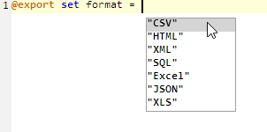 Auto completion for DbVisualizer commands