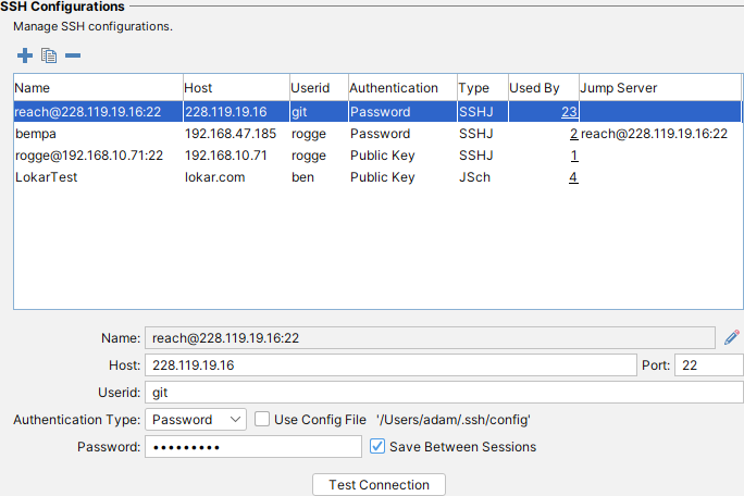 Password authentication setup