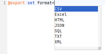 Screenshot showing auto completion for DbVisualizer commands in SQL editor