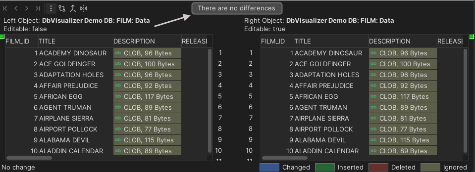 Ignoring BLOB and CLOB columns in DbVisualizer