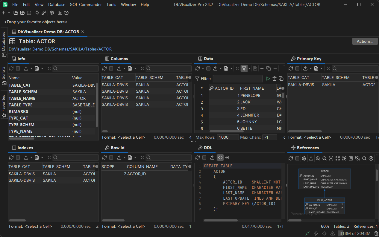 Right-click menu on tab header