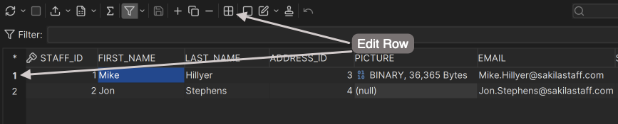 Example of form editor