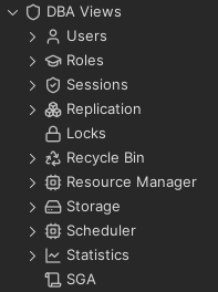 DBA sub tree example for Oracle