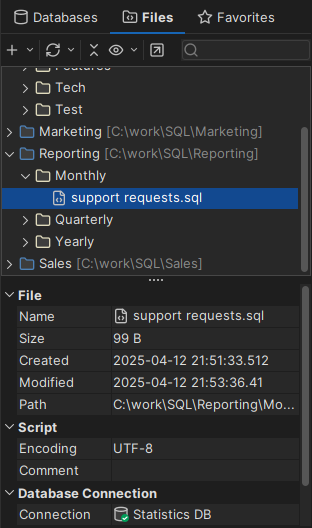 File details panel