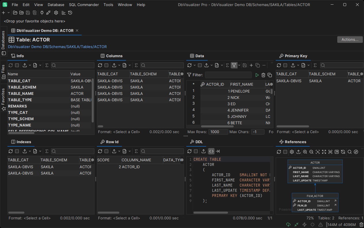 Right-click menu on tab header