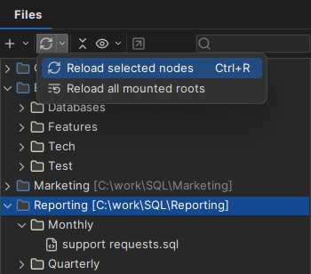 Reload a mounted folder