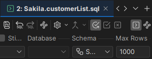 Screenshot of the list icon to view all open tabs