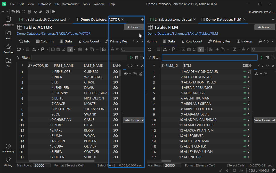 Dragging and dropping tab