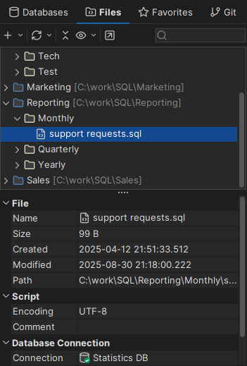 File details panel