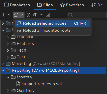 Reload a mounted folder