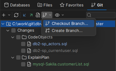 Checkout branch