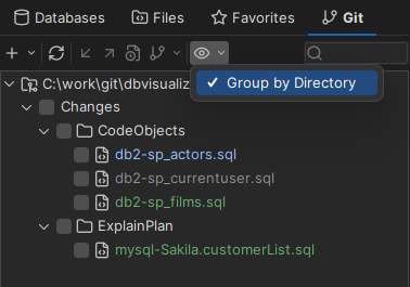 Group changes by directory