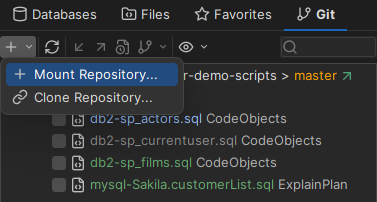 Mount repository action
