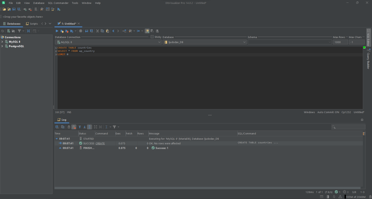 How To Create a Table Like Another Table in MySQL
