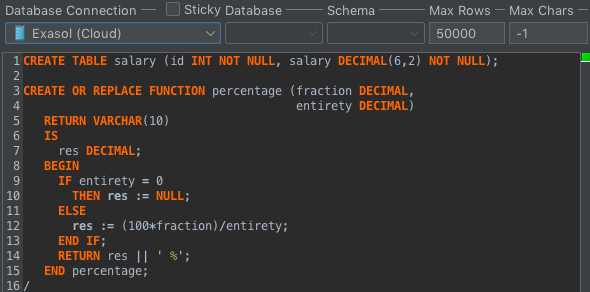 SQL Block enclosures