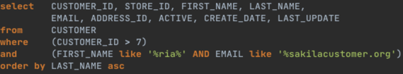 Clicking the button in the above example (a filtered and sorted data tab) generates the following code.
