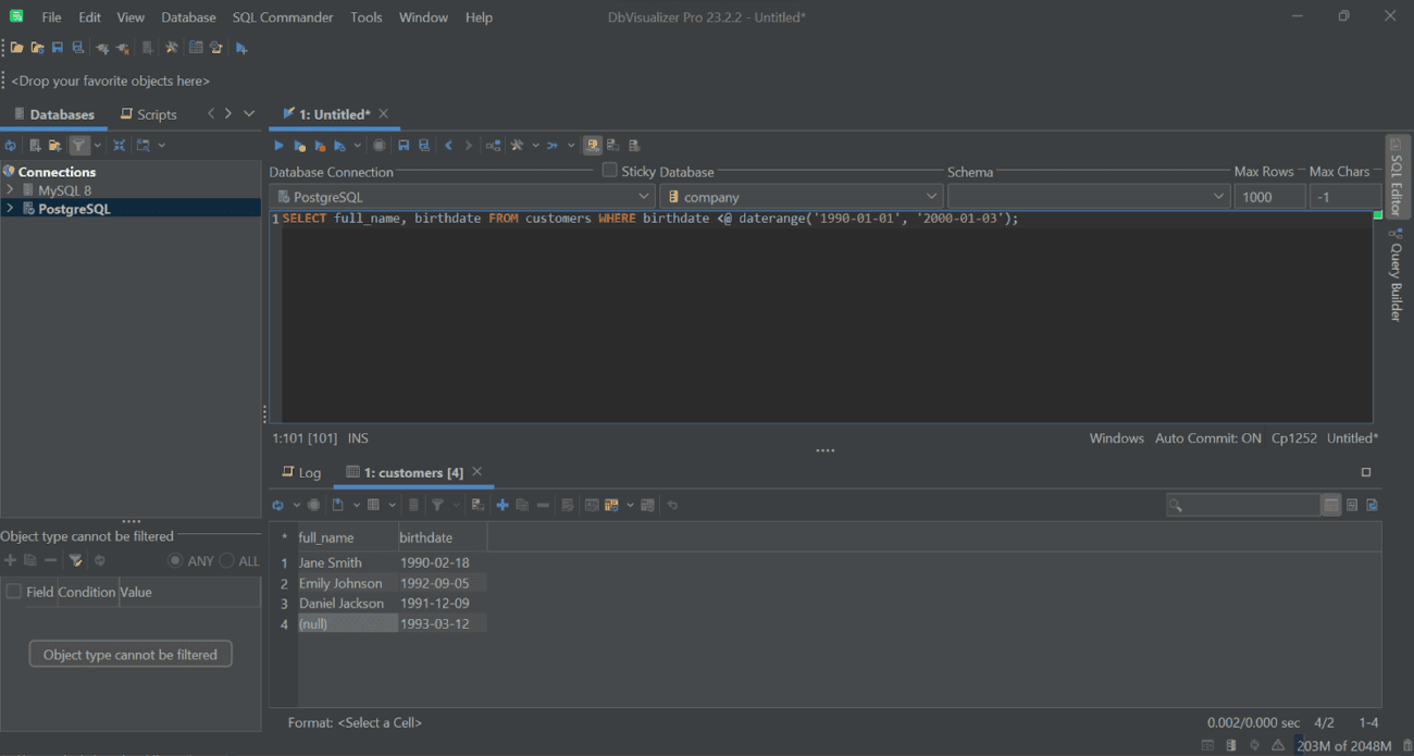PostgreSQL Range Types, Functions and Operators - A Guide