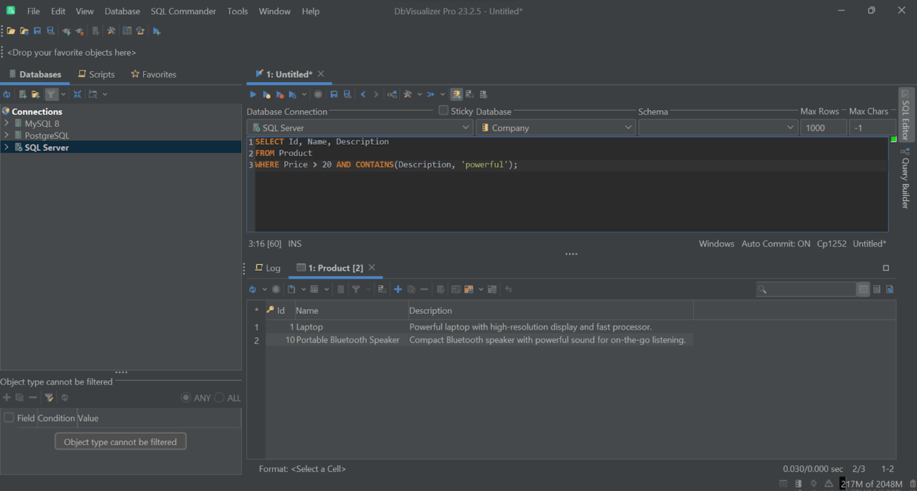 SQL CONTAINS Function: SQL Server Guide With Examples
