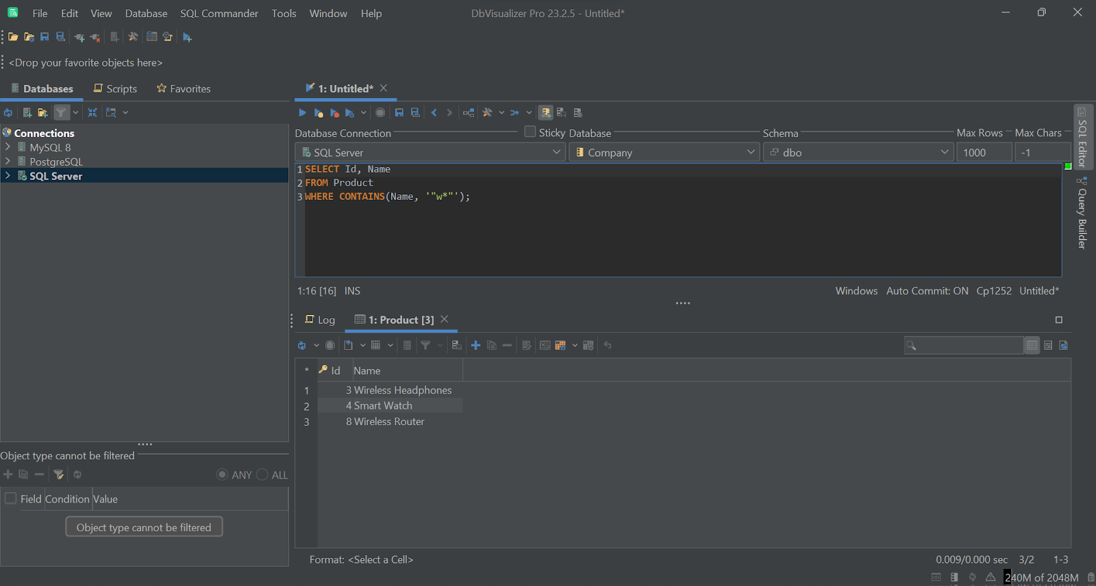 SQL CONTAINS Function: SQL Server Guide With Examples