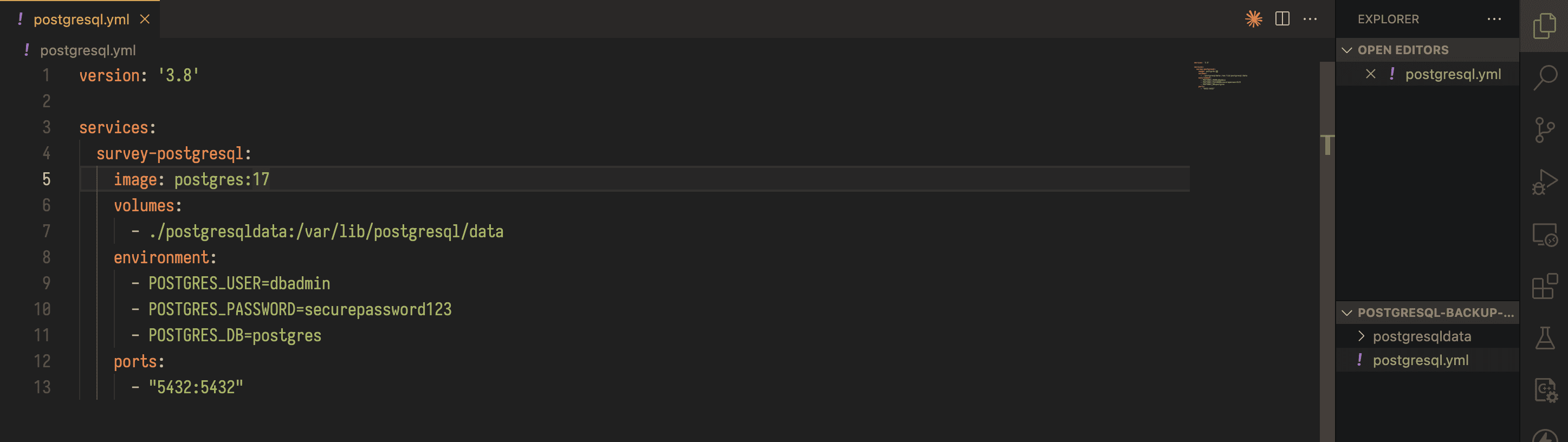 populating our yaml file