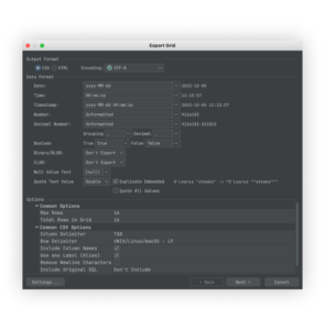 Table Export - DbVisualizer
