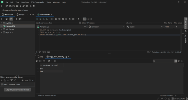 How To Kill All Connections to a Database in PostgreSQL
