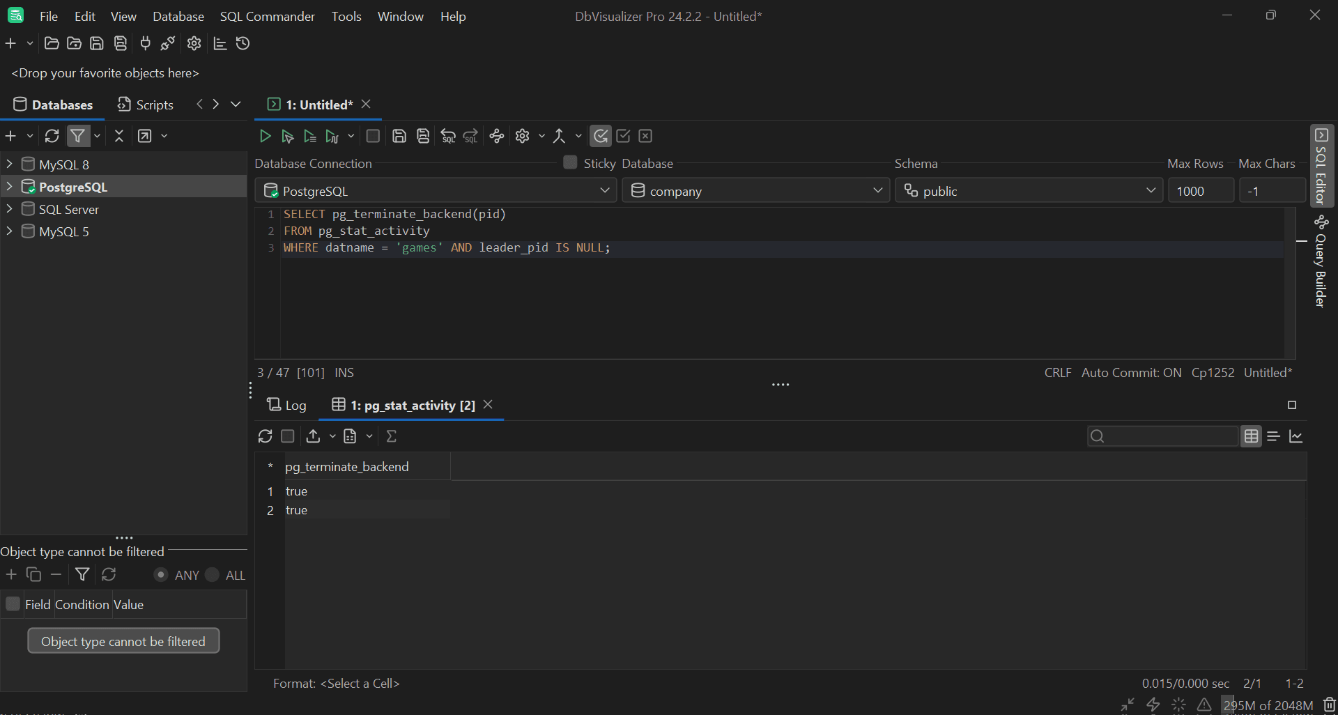 How To Kill All Connections to a Database in PostgreSQL