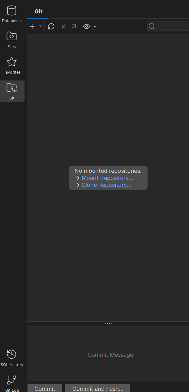 Support for Git in DbVisualizer
