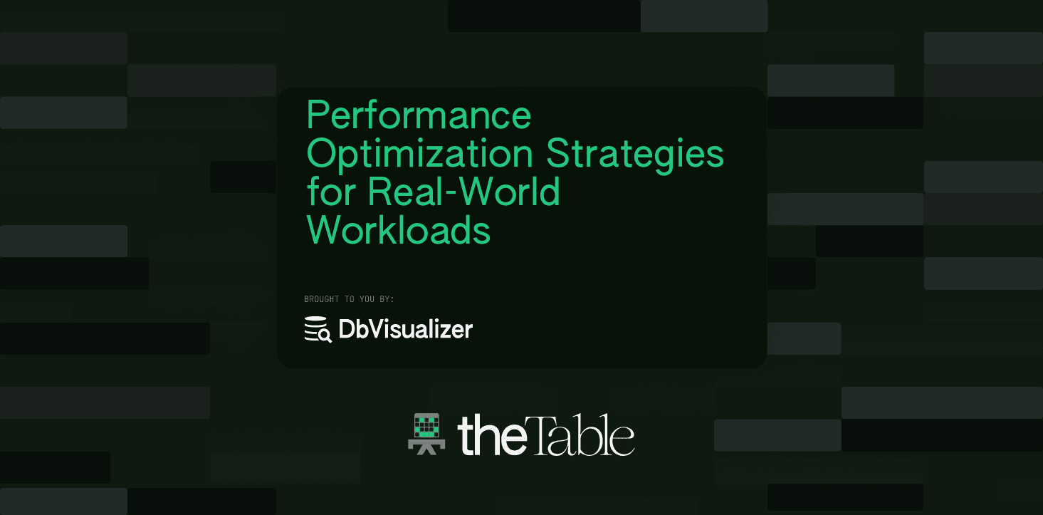 Real World Performance Performance Optimization Strategies for Real-World Workloads