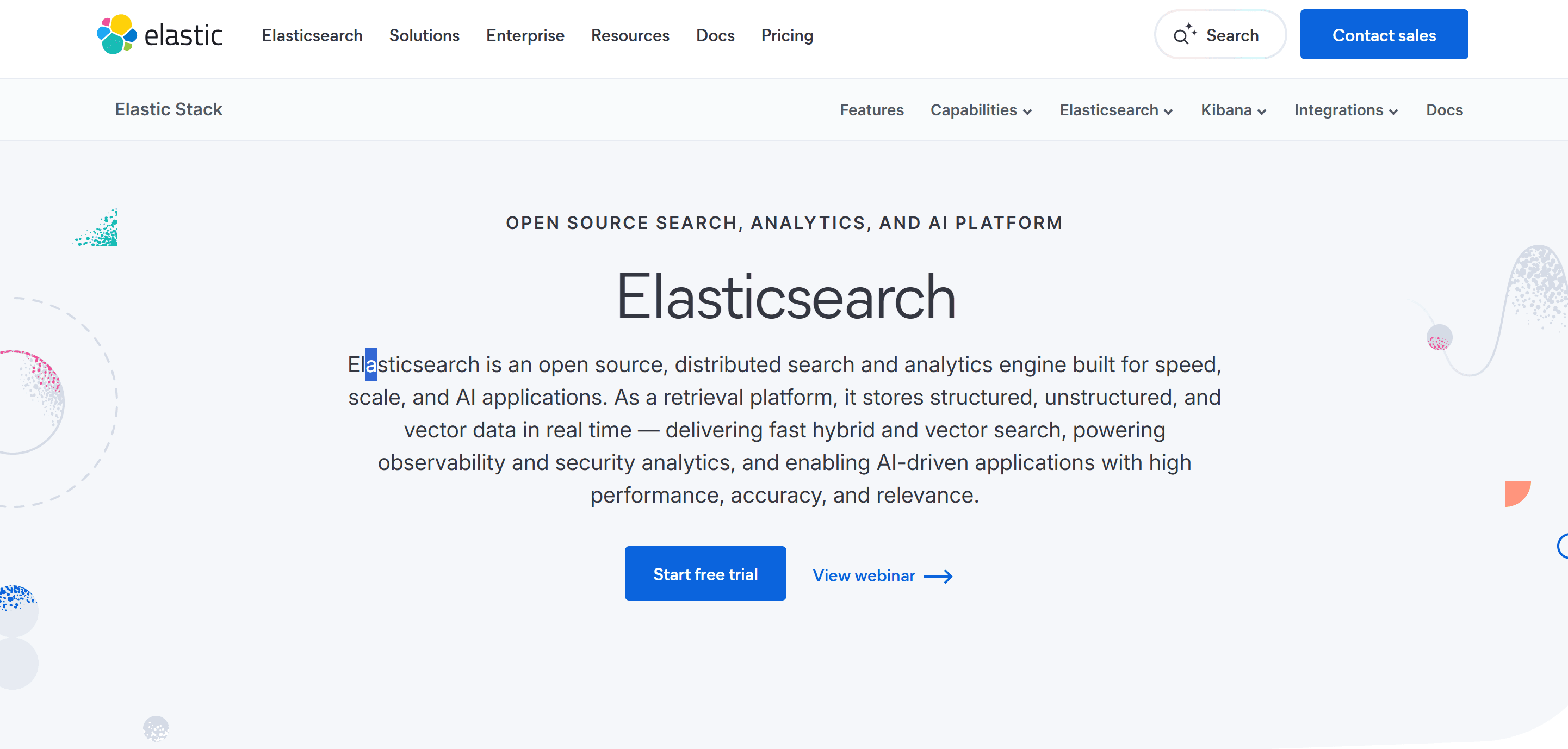 Elasticsearch official page