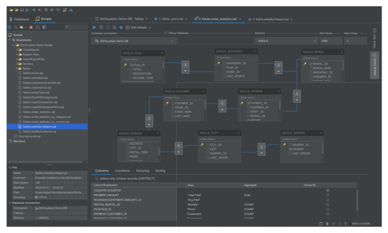 SQL Client and Database Management Software - DbVisualizer
