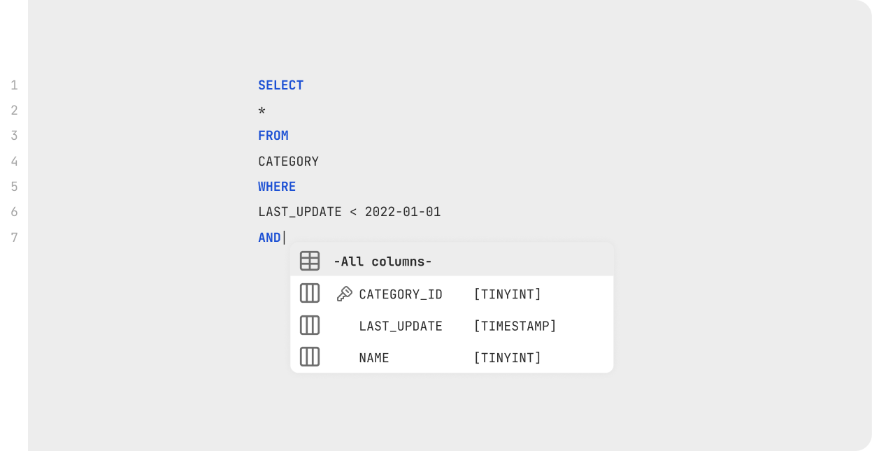 Auto complete