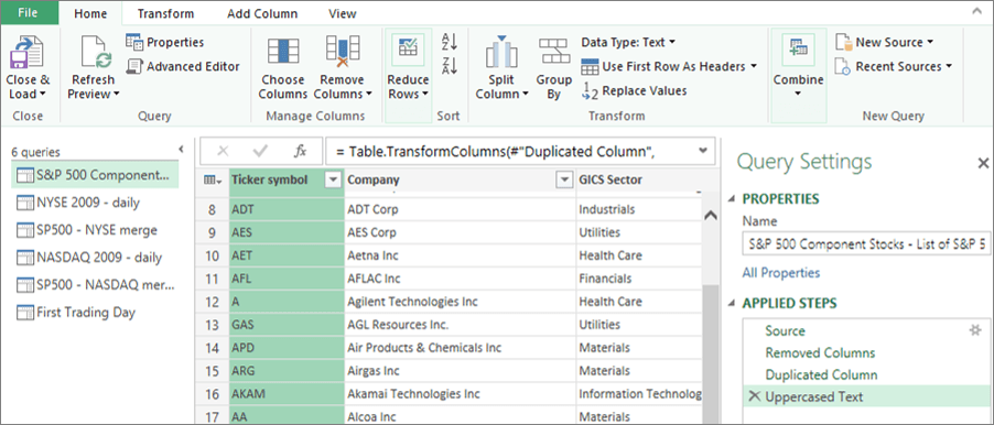 Power Query in Excel