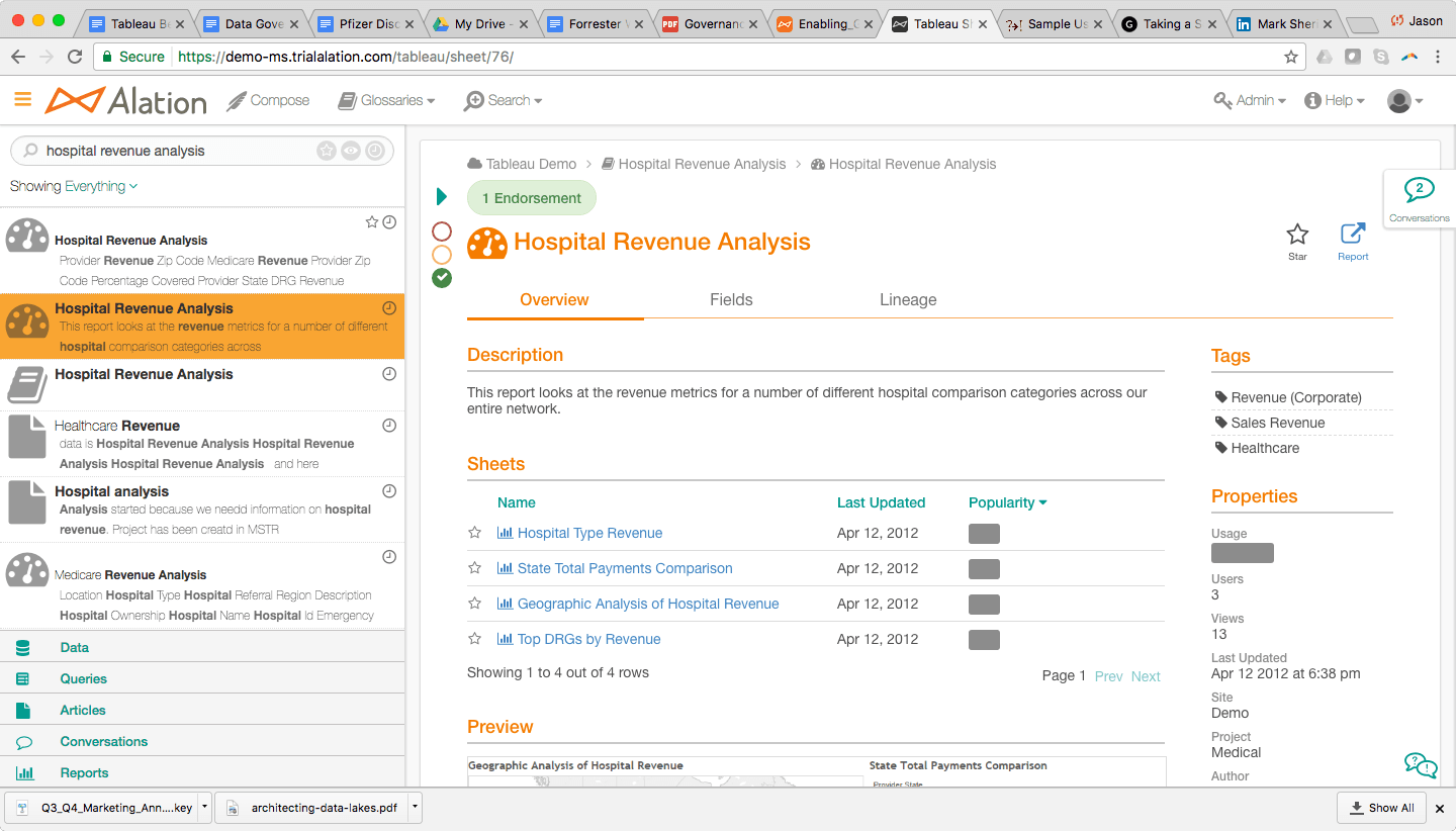 Alation, one of the possible solutions for data governance