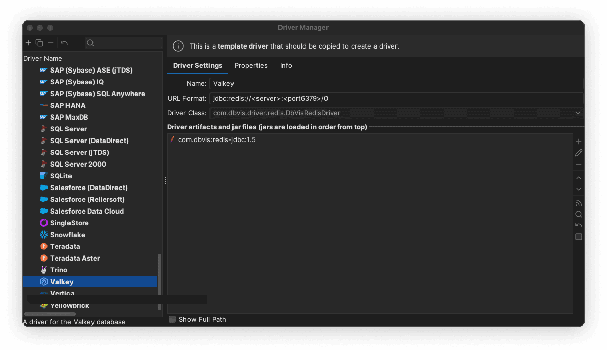 Valkey driver manager